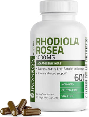 BRONSON - Bronson Rhodiola Rosea 1000Mg. 60 Capsulas - The Red Vitamin MX - Suplementos Alimenticios - {{ shop.shopifyCountryName }}