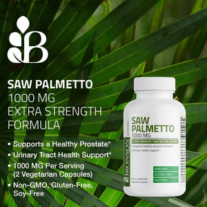 BRONSON - Bronson Saw Palmetto 1000Mg. 100 Capsulas - The Red Vitamin MX - Suplementos Alimenticios - {{ shop.shopifyCountryName }}