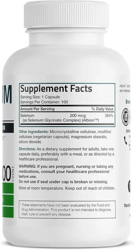 BRONSON - Bronson Selenium 200mcg 100 Capsulas - The Red Vitamin MX - Suplementos Alimenticios - {{ shop.shopifyCountryName }}