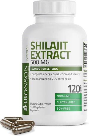 BRONSON - Bronson Shilajit Extract 500Mg. 120 Capsulas - The Red Vitamin MX - Suplementos Alimenticios - {{ shop.shopifyCountryName }}