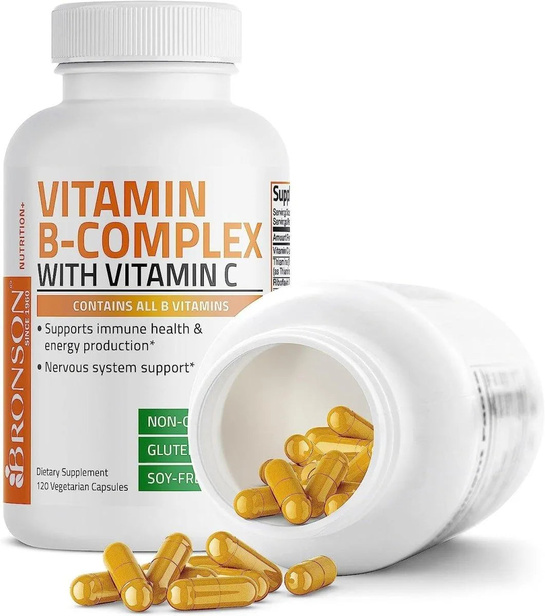 BRONSON - Bronson Vitamin B Complex with Vitamin C 120 Capsulas - The Red Vitamin MX - Suplementos Alimenticios - {{ shop.shopifyCountryName }}