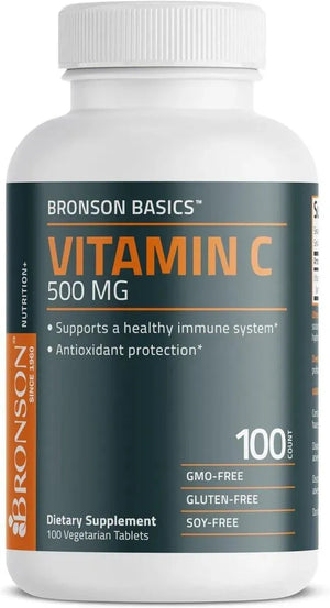 BRONSON - Bronson Vitamin C 500Mg. 100 Tabletas - The Red Vitamin MX - Suplementos Alimenticios - {{ shop.shopifyCountryName }}