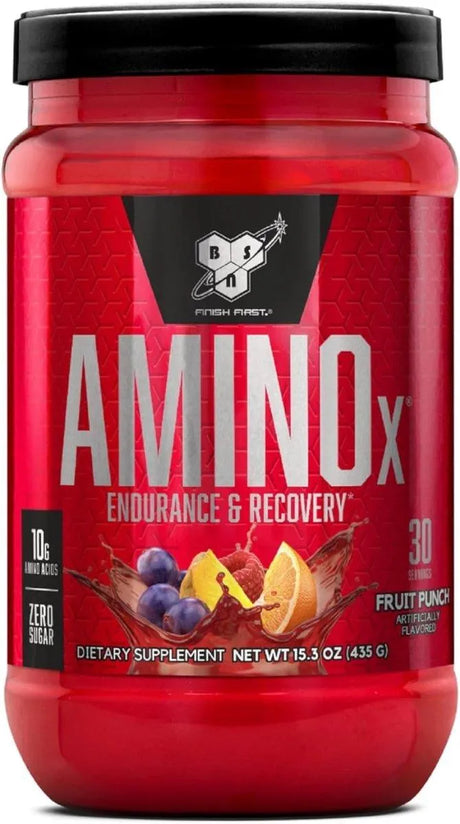 BSN - BSN Amino X Muscle Recovery & Endurance Powder with BCAAs Fruit Punch 30 Servicios 435Gr. - The Red Vitamin MX - Suplementos Alimenticios - {{ shop.shopifyCountryName }}