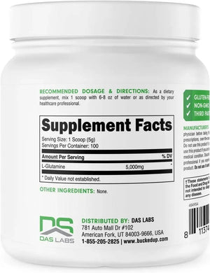 BUCKED UP - Bucked Up L-Glutamine Powder 100 Servicios 500Gr. - The Red Vitamin MX - Suplementos Alimenticios - {{ shop.shopifyCountryName }}