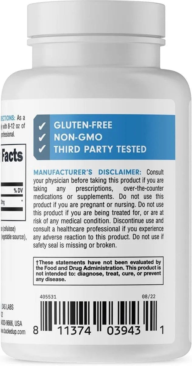 BUCKED UP - Bucked Up NAC N-Acetyl Cysteine 600Mg. 120 Capsulas - The Red Vitamin MX - Suplementos Alimenticios - {{ shop.shopifyCountryName }}
