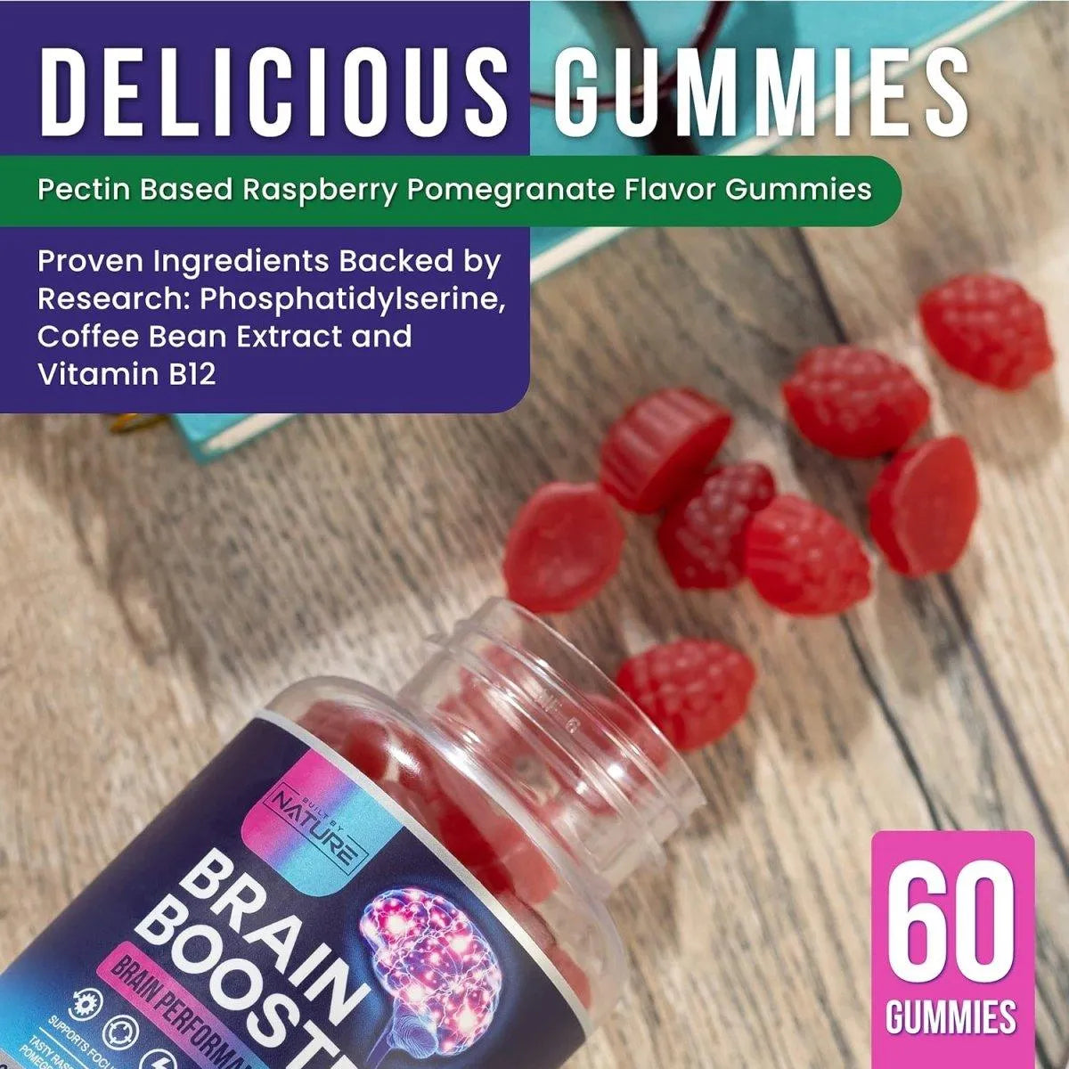 BUILT BY NATURE - Built by Nature Brain Booster Gummies 60 Gomitas - The Red Vitamin MX - Suplementos Alimenticios - {{ shop.shopifyCountryName }}