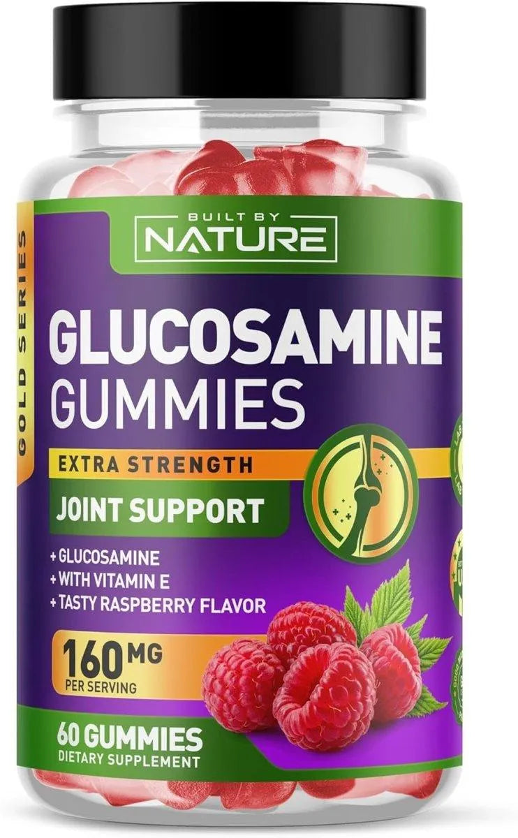 BUILT BY NATURE - Built by Nature Glucosamine Gummies with Vitamin E 60 gomitas - The Red Vitamin MX - Suplementos Alimenticios - {{ shop.shopifyCountryName }}