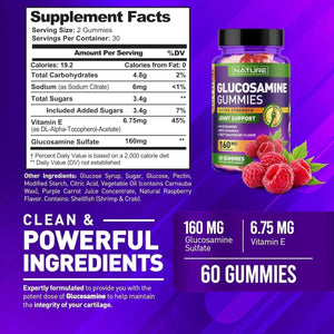 BUILT BY NATURE - Built by Nature Glucosamine Gummies with Vitamin E 60 gomitas - The Red Vitamin MX - Suplementos Alimenticios - {{ shop.shopifyCountryName }}