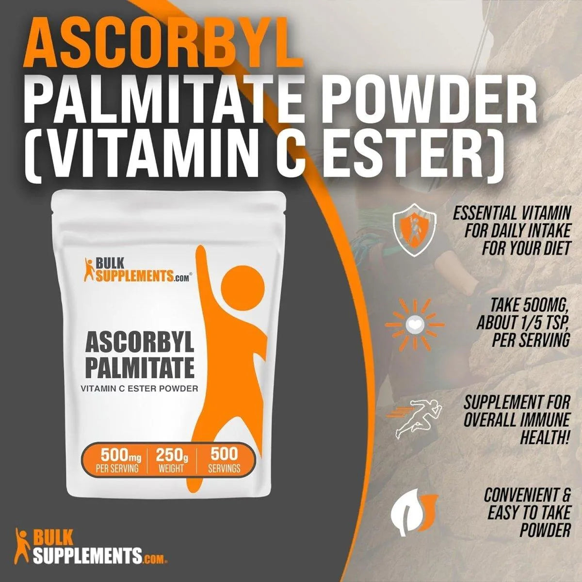 BULK SUPPLEMENTS - Bulk Supplements Ascorbyl Palmitate Powder 250Gr. - The Red Vitamin MX - Suplementos Alimenticios - {{ shop.shopifyCountryName }}