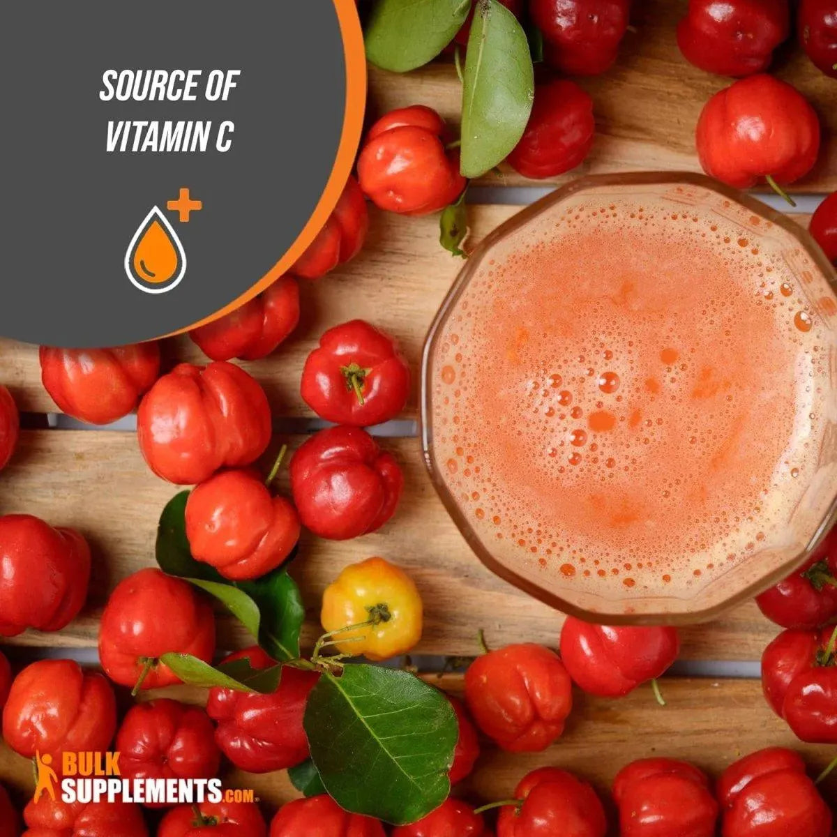 BULK SUPPLEMENTS - Bulk Supplements Acerola Cherry Extract Powder 1 Kg. - The Red Vitamin MX - Suplementos Alimenticios - {{ shop.shopifyCountryName }}