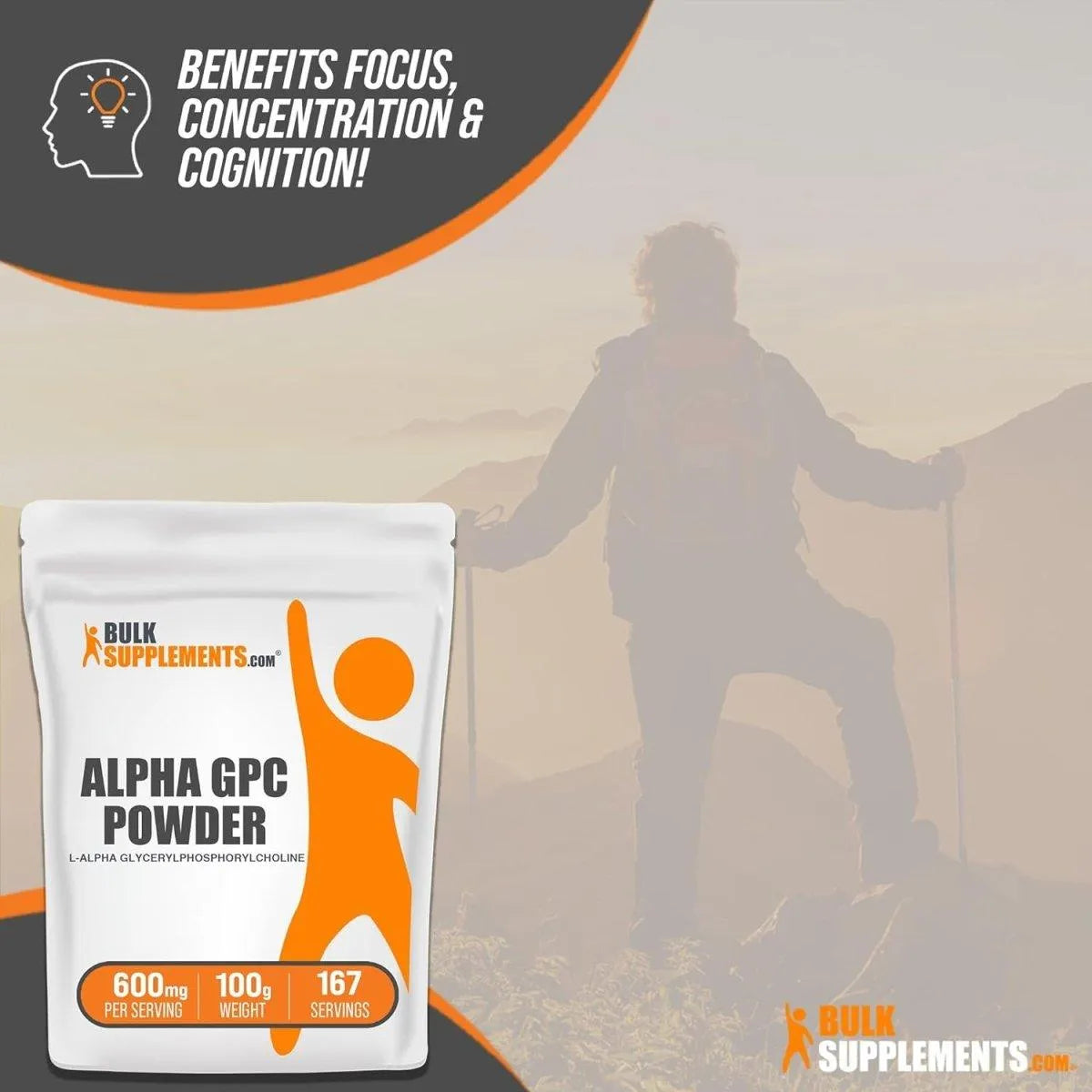 BULK SUPPLEMENTS - Bulk Supplements Alpha GPC Powder 100Gr. - The Red Vitamin MX - Suplementos Alimenticios - {{ shop.shopifyCountryName }}