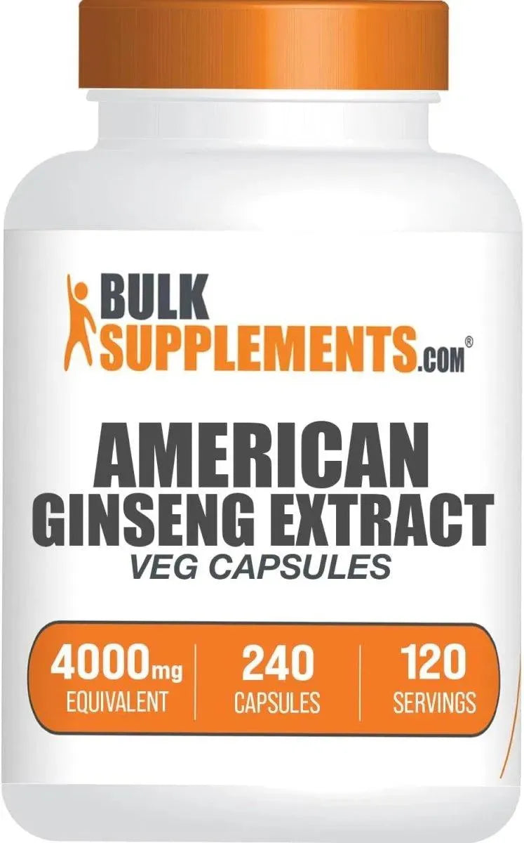 BULK SUPPLEMENTS - Bulk Supplements American Ginseng 4000Mg. 240 Capsulas - The Red Vitamin MX - Suplementos Alimenticios - {{ shop.shopifyCountryName }}