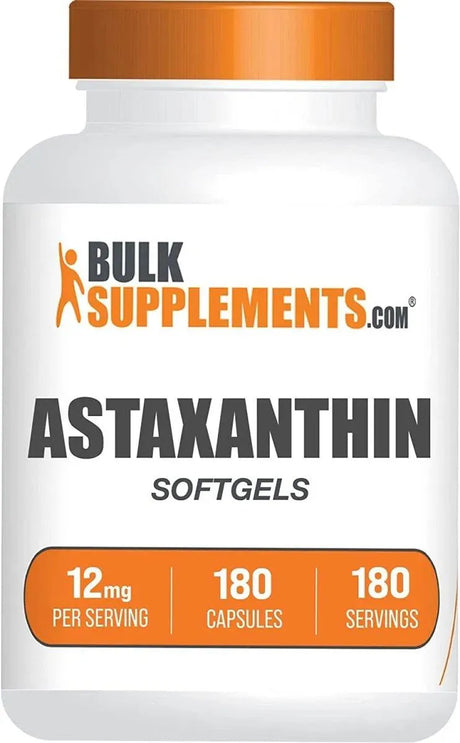 BULK SUPPLEMENTS - Bulk Supplements Astaxanthin 12Mg. 180 Capsulas Blandas - The Red Vitamin MX - Suplementos Alimenticios - {{ shop.shopifyCountryName }}