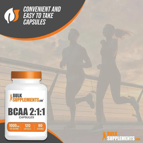 BULK SUPPLEMENTS - Bulk Supplements BCAA 2:1:1 1000Mg. 120 Capsulas - The Red Vitamin MX - Suplementos Alimenticios - {{ shop.shopifyCountryName }}