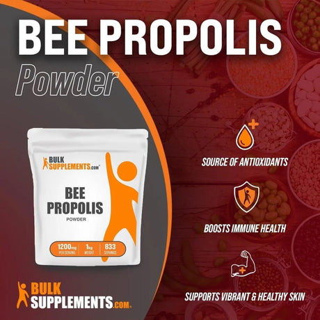 BULK SUPPLEMENTS - Bulk Supplements Bee Propolis Powder 1200Mg 1Kg. - The Red Vitamin MX - Suplementos Alimenticios - {{ shop.shopifyCountryName }}