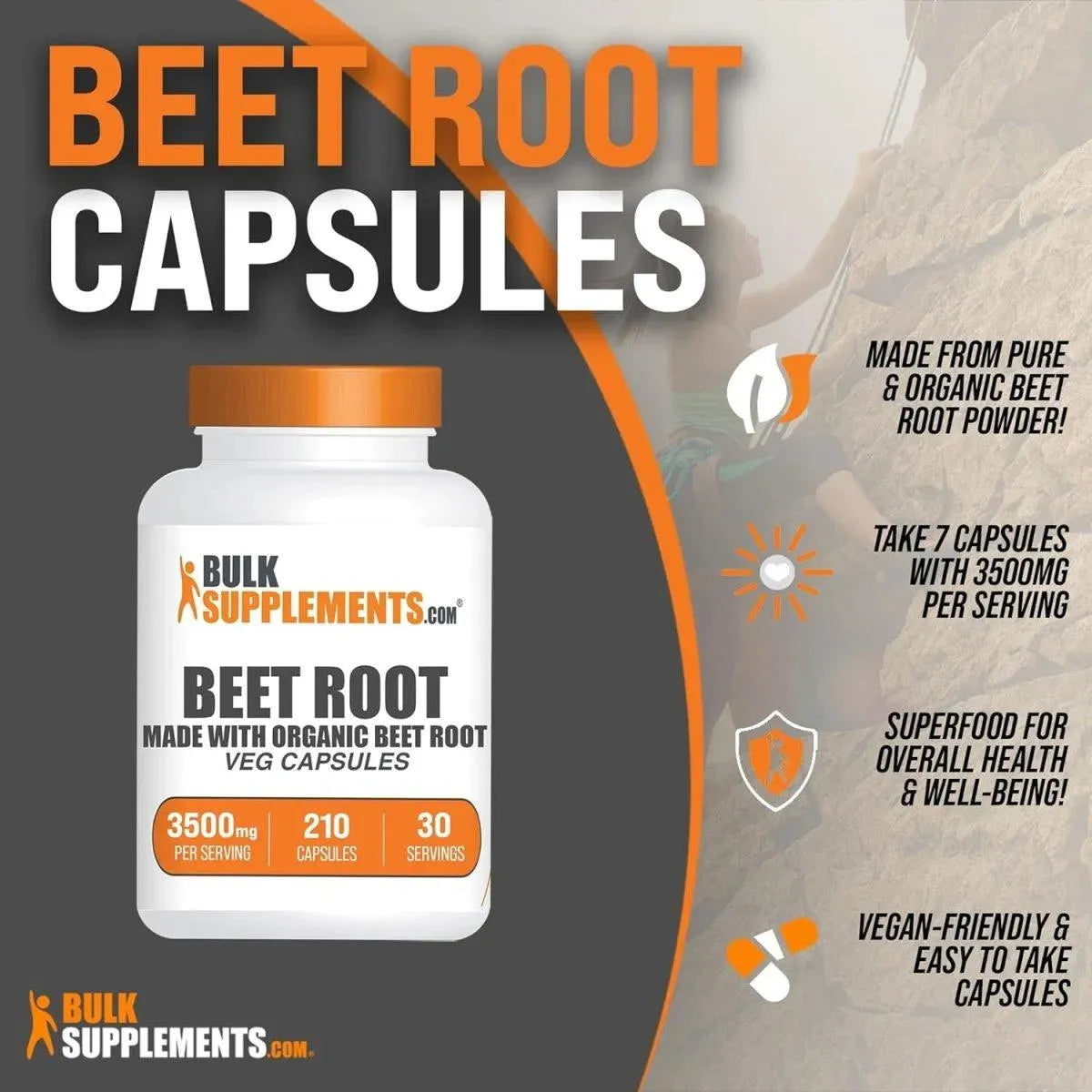 BULK SUPPLEMENTS - Bulk Supplements Beet Root 3500Mg. 210 Capsulas - The Red Vitamin MX - Suplementos Alimenticios - {{ shop.shopifyCountryName }}