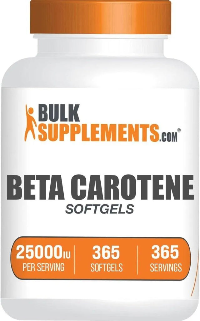 BULK SUPPLEMENTS - Bulk Supplements Beta Carotene 25000 IU 365 Capsulas Blandas - The Red Vitamin MX - Suplementos Alimenticios - {{ shop.shopifyCountryName }}