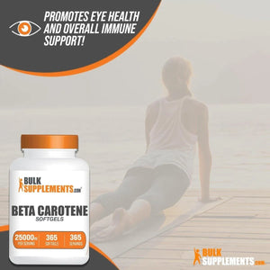 BULK SUPPLEMENTS - Bulk Supplements Beta Carotene 25000 IU 365 Capsulas Blandas - The Red Vitamin MX - Suplementos Alimenticios - {{ shop.shopifyCountryName }}