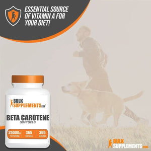 BULK SUPPLEMENTS - Bulk Supplements Beta Carotene 25000 IU 365 Capsulas Blandas - The Red Vitamin MX - Suplementos Alimenticios - {{ shop.shopifyCountryName }}