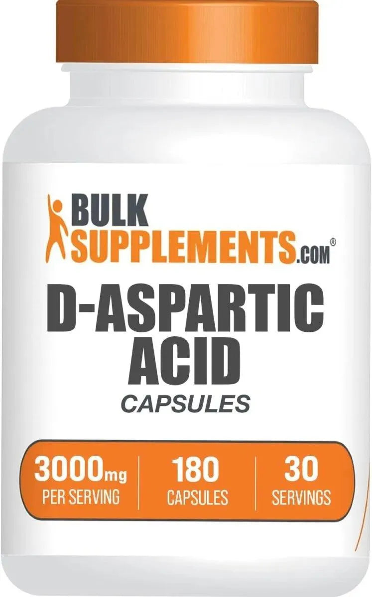 BULK SUPPLEMENTS - Bulk Supplements D-Aspartic Acid 3000Mg. 180 Capsulas - The Red Vitamin MX - Suplementos Alimenticios - {{ shop.shopifyCountryName }}