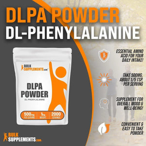 BULK SUPPLEMENTS - Bulk Supplements DL-Phenylalanine Powder 1 Kg. - The Red Vitamin MX - Suplementos Alimenticios - {{ shop.shopifyCountryName }}