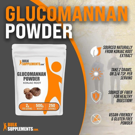 BULK SUPPLEMENTS - Bulk Supplements Glucomannan Powder 500Gr. - The Red Vitamin MX - Suplementos Alimenticios - {{ shop.shopifyCountryName }}