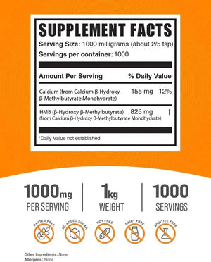 BULK SUPPLEMENTS - Bulk Supplements HMB Powder 1 Kg. - The Red Vitamin MX - Suplementos Alimenticios - {{ shop.shopifyCountryName }}