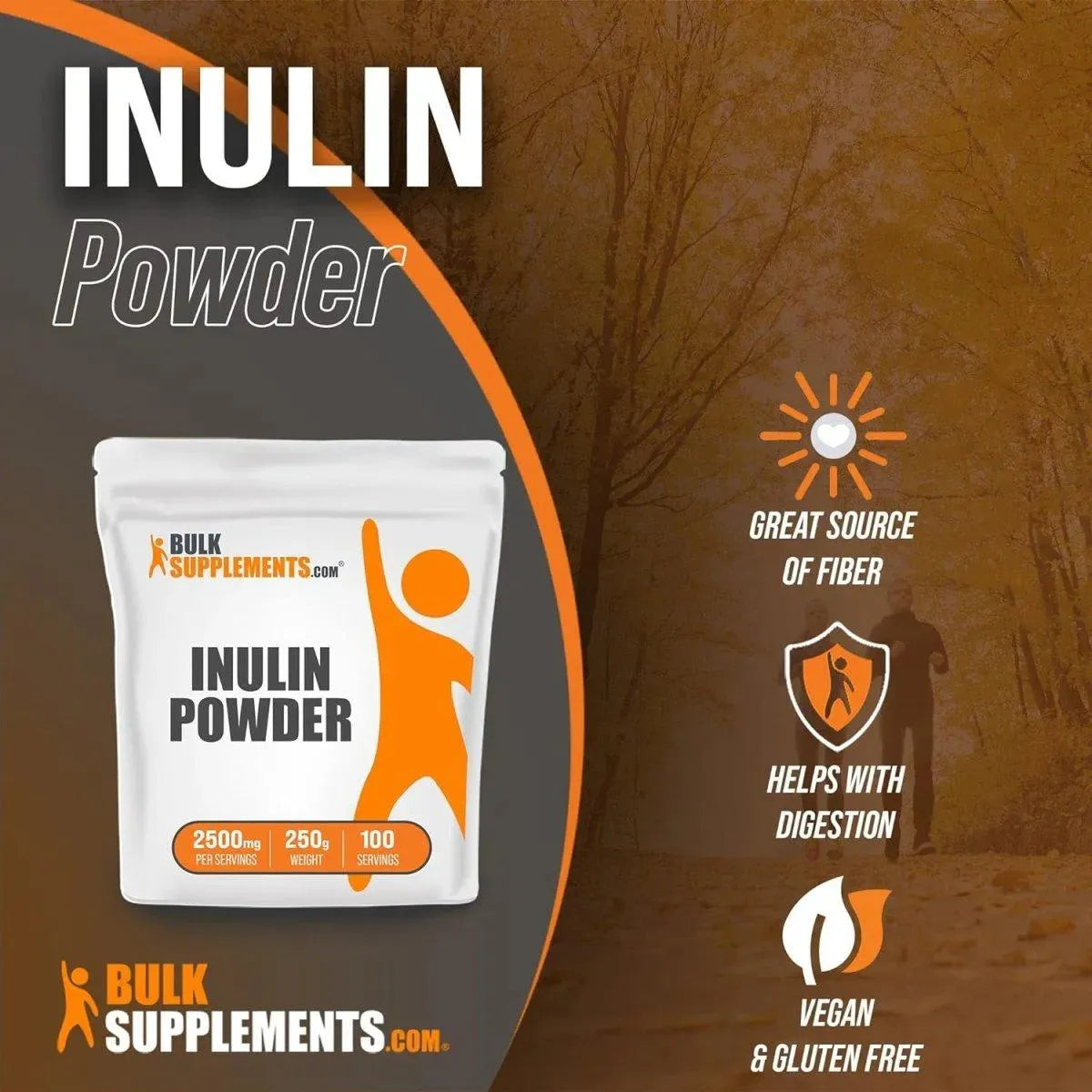 BULK SUPPLEMENTS - Bulk Supplements Inulin Powder 250Gr. - The Red Vitamin MX - Suplementos Alimenticios - {{ shop.shopifyCountryName }}