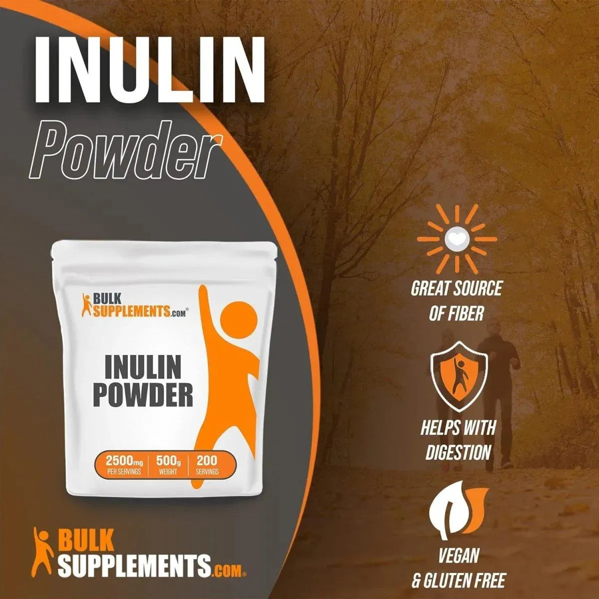 BULK SUPPLEMENTS - Bulk Supplements Inulin Powder 500Gr. - The Red Vitamin MX - Suplementos Alimenticios - {{ shop.shopifyCountryName }}