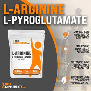 BULK SUPPLEMENTS - Bulk Supplements L-Arginine L-Pyroglutamate Powder 1 Kg. - The Red Vitamin MX - Suplementos Alimenticios - {{ shop.shopifyCountryName }}