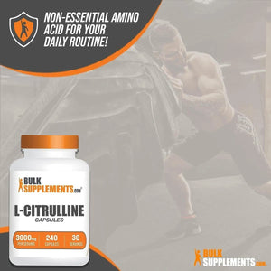 BULK SUPPLEMENTS - Bulk Supplements L-Citrulline 3000Mg. 240 Capsulas - The Red Vitamin MX - Suplementos Alimenticios - {{ shop.shopifyCountryName }}