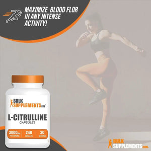 BULK SUPPLEMENTS - Bulk Supplements L-Citrulline 3000Mg. 240 Capsulas - The Red Vitamin MX - Suplementos Alimenticios - {{ shop.shopifyCountryName }}