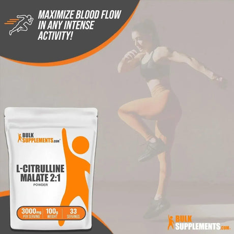 BULK SUPPLEMENTS - Bulk Supplements L-Citrulline Malate 2:1 Powder 100Gr. - The Red Vitamin MX - Suplementos Alimenticios - {{ shop.shopifyCountryName }}