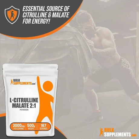 BULK SUPPLEMENTS - Bulk Supplements L-Citrulline Malate 2:1 Powder 500Gr. - The Red Vitamin MX - Suplementos Alimenticios - {{ shop.shopifyCountryName }}