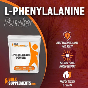 BULK SUPPLEMENTS - Bulk Supplements L-Phenylalanine Powder 1 Kg. - The Red Vitamin MX - Suplementos Alimenticios - {{ shop.shopifyCountryName }}