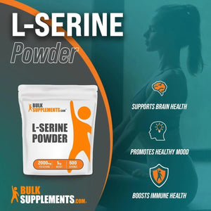 BULK SUPPLEMENTS - Bulk Supplements L-Serine Powder 1 Kg. - The Red Vitamin MX - Suplementos Alimenticios - {{ shop.shopifyCountryName }}