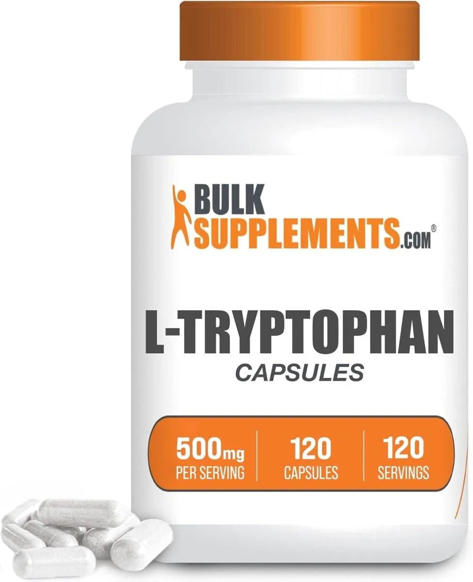 BULK SUPPLEMENTS - Bulk Supplements L-Tryptophan 500Mg. 120 Capsulas - The Red Vitamin MX - Suplementos Alimenticios - {{ shop.shopifyCountryName }}