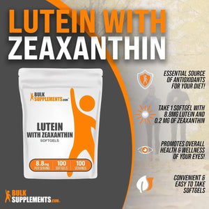 BULK SUPPLEMENTS - Bulk Supplements Lutein with Zeaxanthin 100 Capsulas Blandas - The Red Vitamin MX - Suplementos Alimenticios - {{ shop.shopifyCountryName }}