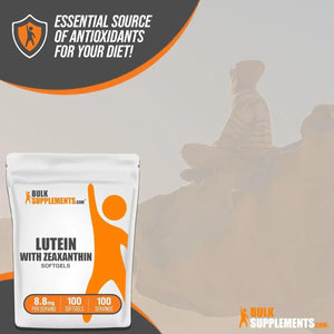 BULK SUPPLEMENTS - Bulk Supplements Lutein with Zeaxanthin 100 Capsulas Blandas - The Red Vitamin MX - Suplementos Alimenticios - {{ shop.shopifyCountryName }}