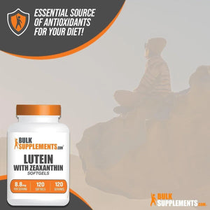 BULK SUPPLEMENTS - Bulk Supplements Lutein with Zeaxanthin 120 Capsulas Blandas - The Red Vitamin MX - Suplementos Alimenticios - {{ shop.shopifyCountryName }}