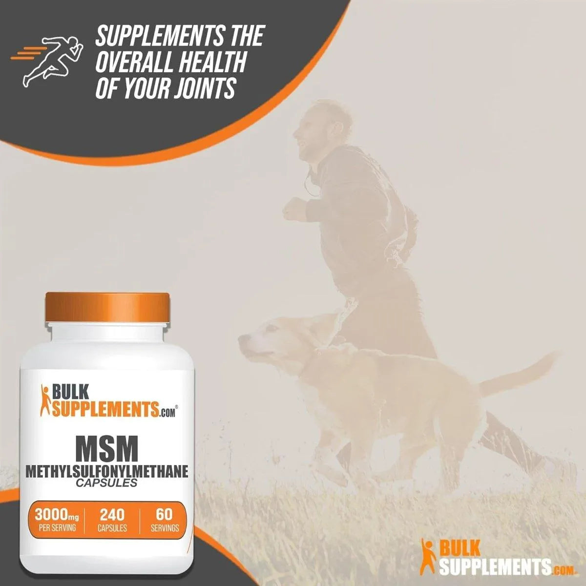 BULK SUPPLEMENTS - Bulk Supplements MSM 3000Mg. 240 Capsulas - The Red Vitamin MX - Suplementos Alimenticios - {{ shop.shopifyCountryName }}