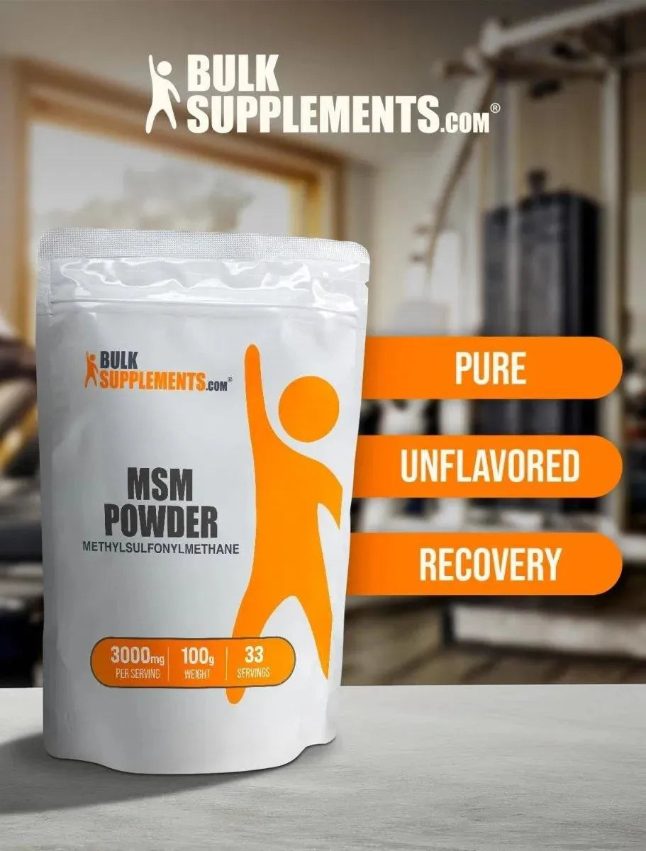 BULK SUPPLEMENTS - Bulk Supplements MSM Powder 100Gr. - The Red Vitamin MX - Suplementos Alimenticios - {{ shop.shopifyCountryName }}