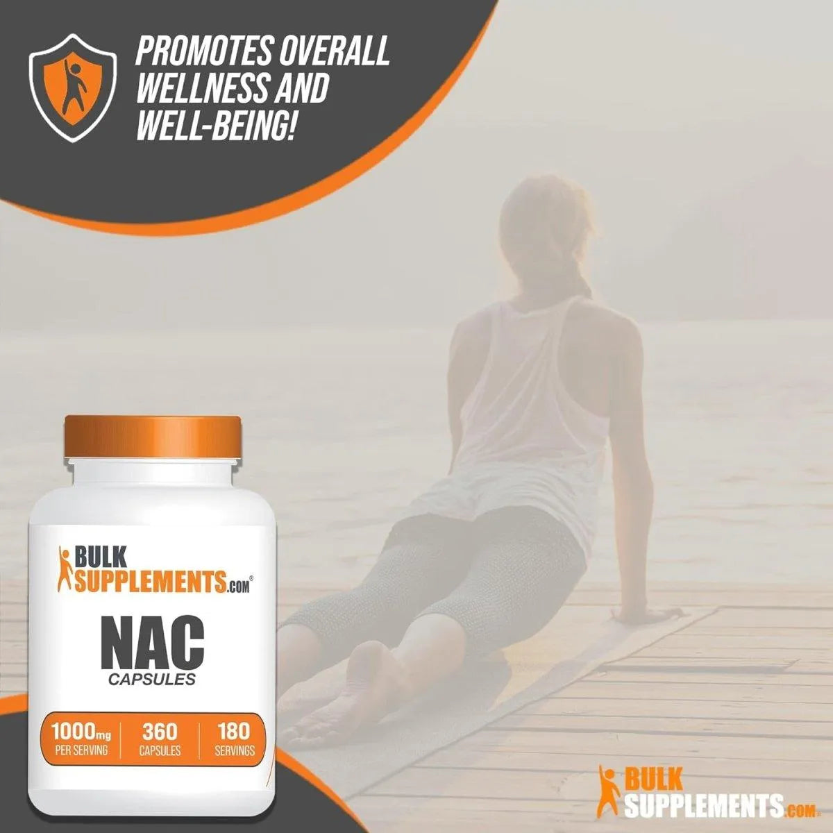 BULK SUPPLEMENTS - Bulk Supplements NAC 1000Mg. 360 Capsulas - The Red Vitamin MX - Suplementos Alimenticios - {{ shop.shopifyCountryName }}