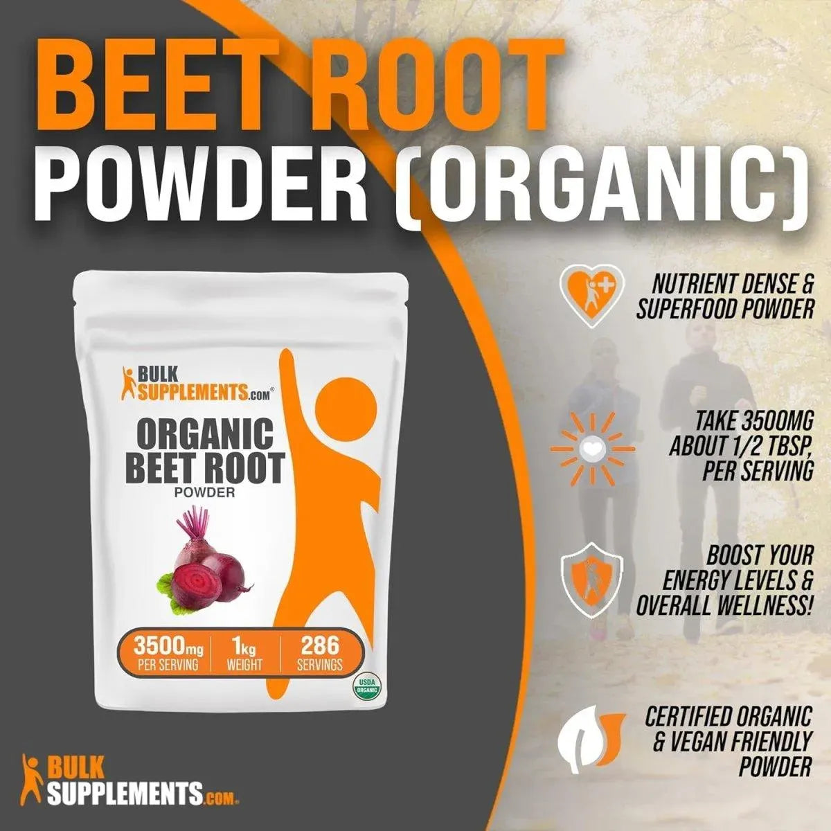 BULK SUPPLEMENTS - Bulk Supplements Organic Beet Root Powder 1 Kg. - The Red Vitamin MX - Suplementos Alimenticios - {{ shop.shopifyCountryName }}