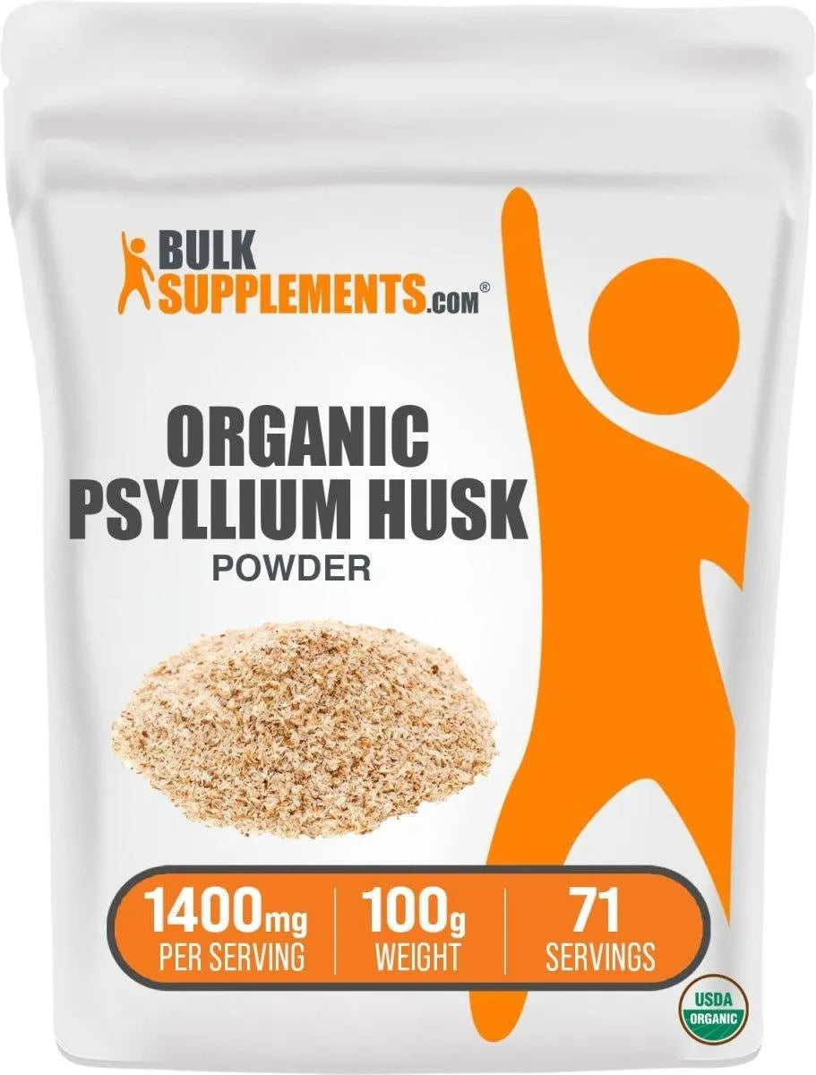 BULK SUPPLEMENTS - Bulk Supplements Organic Psyllium Husk Powder 100Gr. - The Red Vitamin MX - Suplementos Alimenticios - {{ shop.shopifyCountryName }}