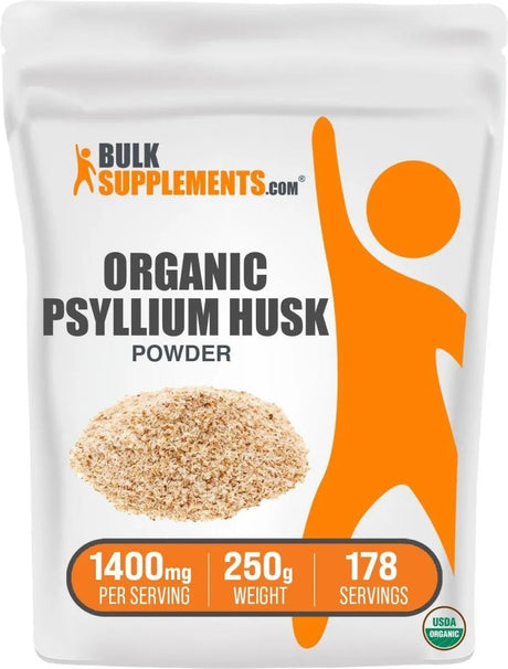 BULK SUPPLEMENTS - Bulk Supplements Organic Psyllium Husk Powder 250Gr. - The Red Vitamin MX - Suplementos Alimenticios - {{ shop.shopifyCountryName }}