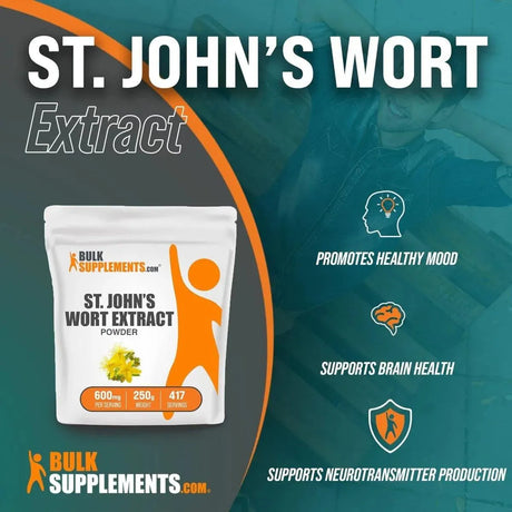BULK SUPPLEMENTS - Bulk Supplements St. John's Wort Extract 250Gr. - The Red Vitamin MX - Suplementos Alimenticios - {{ shop.shopifyCountryName }}