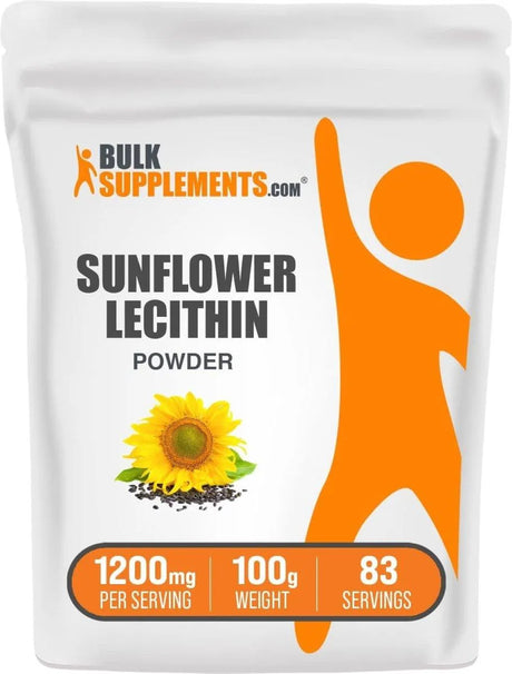 BULK SUPPLEMENTS - Bulk Supplements Sunflower Lecithin Powder 100Gr. - The Red Vitamin MX - Suplementos Alimenticios - {{ shop.shopifyCountryName }}