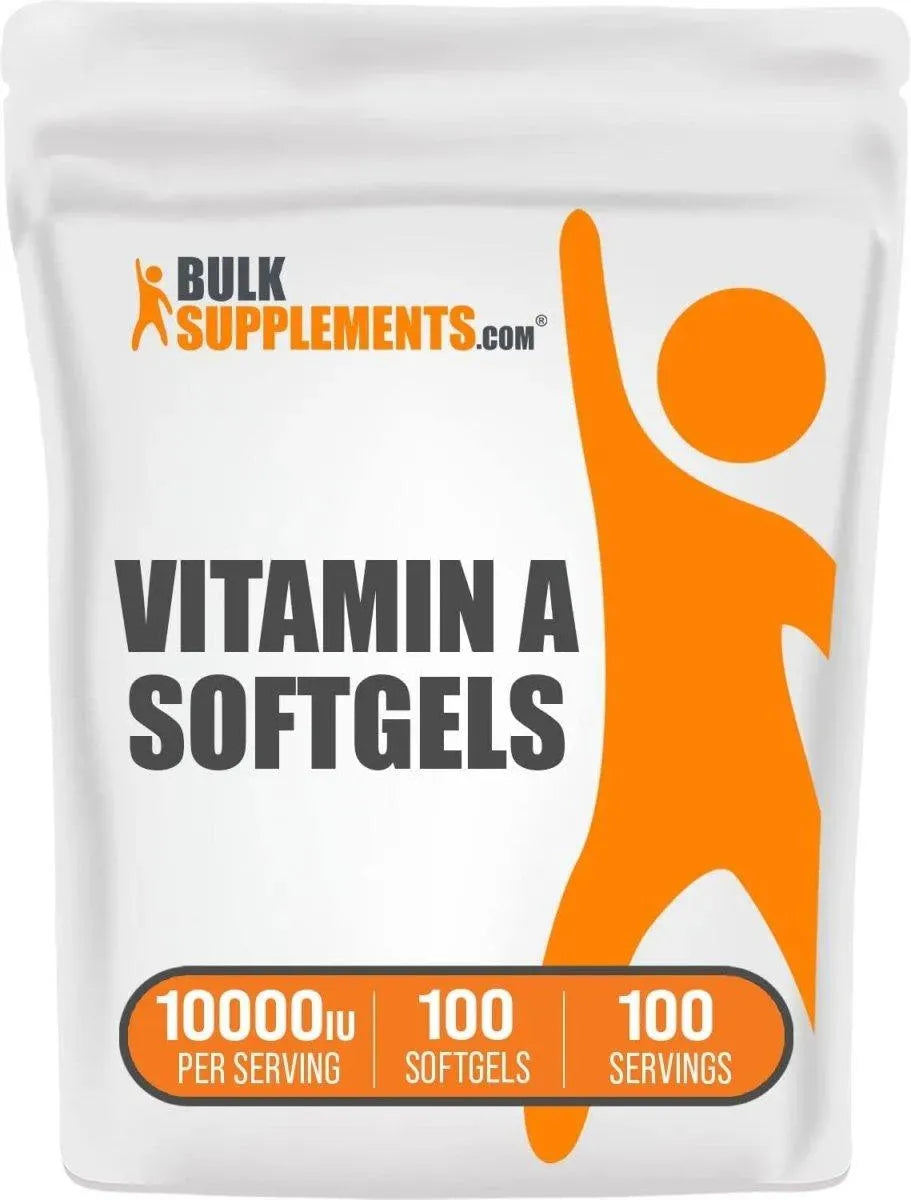 BULK SUPPLEMENTS - Bulk Supplements Vitamin A 10000 IU 100 Capsulas Blandas - The Red Vitamin MX - Suplementos Alimenticios - {{ shop.shopifyCountryName }}