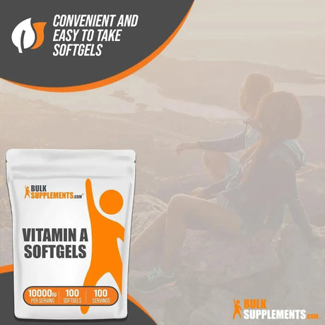 BULK SUPPLEMENTS - Bulk Supplements Vitamin A 10000 IU 100 Capsulas Blandas - The Red Vitamin MX - Suplementos Alimenticios - {{ shop.shopifyCountryName }}